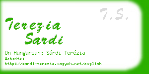 terezia sardi business card